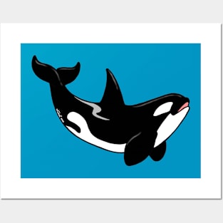 Happy Killer Whale Posters and Art